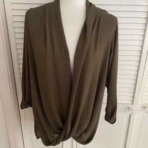 Olive green blouse